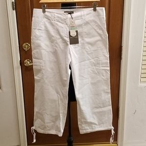 Tommy Bahama Solano Sateen Cargo Crop Pants